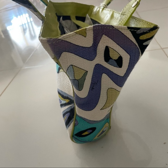 Authentic Emilio Pucci abstract print tote bag - Picture 8 of 15